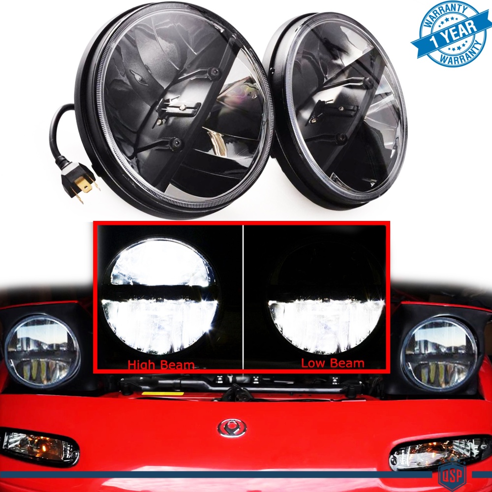 X2 Faros Delanteros LED 7" Pulgadas, 6500K para MAZDA MX-5 1 (NA) Luces de Estacionamiento - Luces de Cruce - Luces de Carretera X2 Faros Delanteros LED 7" Pulgadas, 6500K para MAZDA MX-5 1 (NA) Luces de Estacionamiento - Luces de Cruce - Luces de Carretera