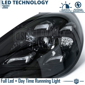 2 FAROS DELANTEROS LED Para Porsche Panamera 2009-14 APROBADOS | Transformación de Faros MATRIX Style