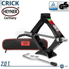 Gato para Coche PROFESSIONAL Portátil Elevador Heyner GERMANY | Capacidad 2.0T | Aprobado por TÜV GS