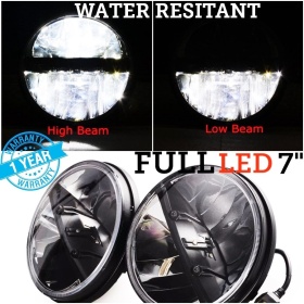 X2 Faros Delanteros LED 7" Pulgadas, 6500K para SUZUKI SAMURAI SJ SANTANA Luces de Estacionamiento - Luces de Cruce - Luces de Carretera
