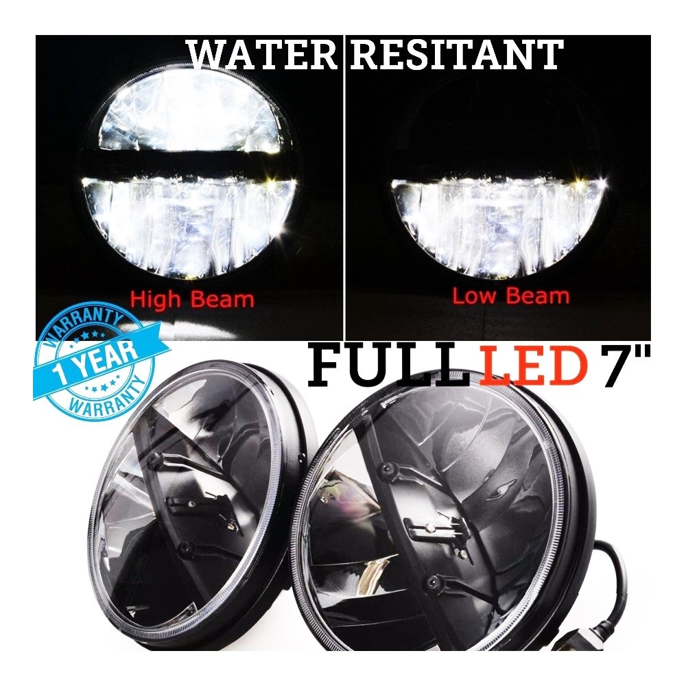 X2 Faros Delanteros LED 7" Pulgadas, 6500K para SUZUKI SAMURAI SJ SANTANA Luces de Estacionamiento - Luces de Cruce - Luces de Carretera X2 Faros Delanteros LED 7" Pulgadas, 6500K para SUZUKI SAMURAI SJ SANTANA Luces de Estacionamiento - Luces de Cruce - Luces de Carretera