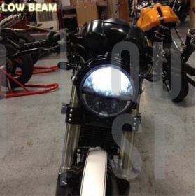 X1 Faro Delanteros LED 7" Pulgadas, 6500K para HARLEY DAVINDSON BOBBER SPORTSER DYNA Luces de Estacionamiento - Luces de Cruce - Luces de Carretera