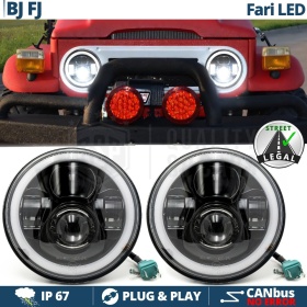 FAROS LED Angel Eyes para LAND CRUISER BJ, FJ, Luz Blanca 6500K | APROBADO