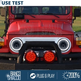 FAROS LED Angel Eyes para LAND CRUISER BJ, FJ, Luz Blanca 6500K | APROBADO