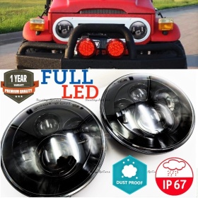 X2 Faros Delanteros LED 7" Pulgadas, 6500K para LAND CRUISER BJ, FJ Luces de Estacionamiento - Luces de Cruce - Luces de Carretera