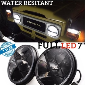 X2 Faros Delanteros LED 7" Pulgadas, 6500K para LAND CRUISER BJ, FJ, Luces de Estacionamiento - Luces de Cruce - Luces de Carretera