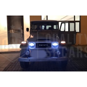 X2 Faros Delanteros LED 7" Pulgadas, 6500K para LAND CRUISER BJ, FJ, Luces de Estacionamiento - Luces de Cruce - Luces de Carretera
