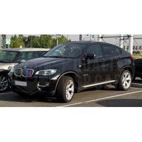 3x Grille COVER STRIPES in Colors M Sport for BMW X6 E71 Facelift 2012-2014 in Rigid ABS