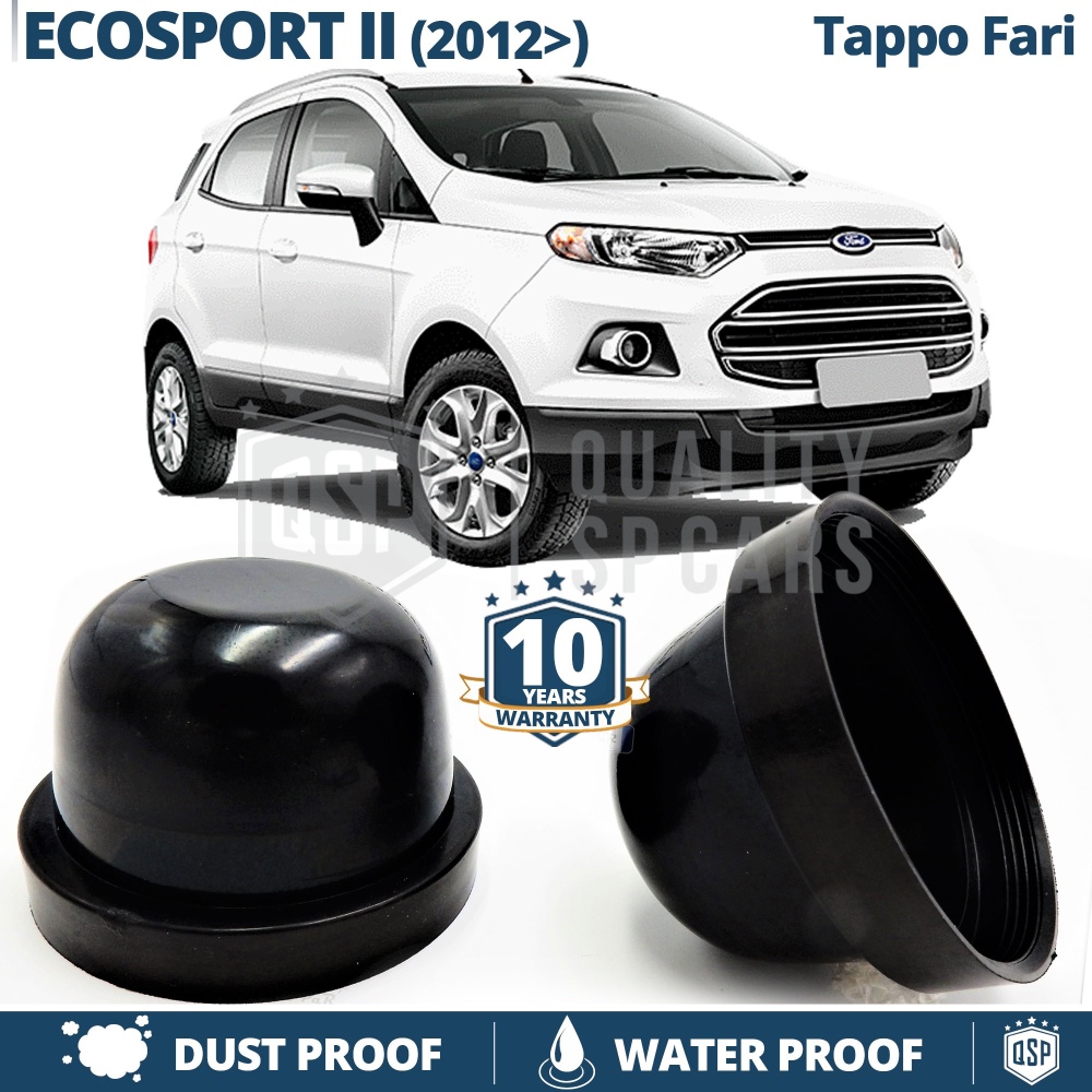 1 Deeper HEADLIGHT CLOSING CAP for FORD ECOSPORT II (2012-) DUST WATER Cover for Kit Led Xenon installation