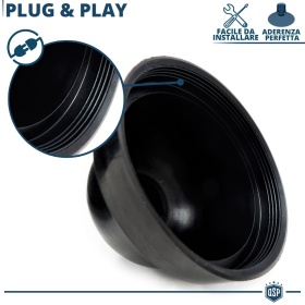 1 Deeper HEADLIGHT CLOSING CAP for FORD ECOSPORT II (2012-) DUST WATER Cover for Kit Led Xenon installation