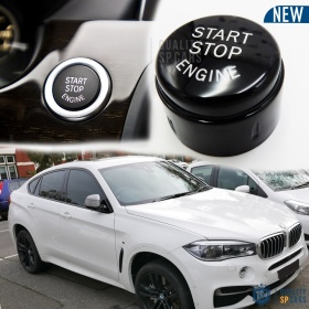 LLAVE BOTÓN DE ENCENDIDO DEL MOTOR NEGRO "START STOP ENGINE" EN ABS PARA BMW SERIE X6 ( F16 F86 ) Sin Bóton OFF, ANTICHUADO NO HUELLAS