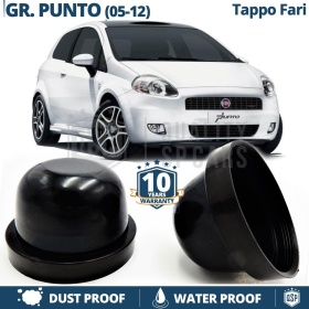 1 TAPPO MAGGIORATO FARI Anteriori per FIAT GRANDE PUNTO (05-12) Coperchio ANTIPOLVERE Installazione KIT LED E XENON