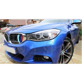 X3 Streifen Kühlergrill Abdeckung Für Bmw 3er GT (F34) Mit 9 Vertikale BAnder in FArben M Sport