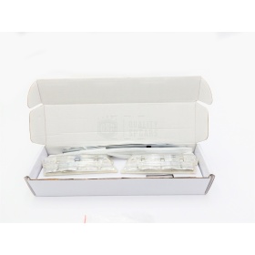 X2 Intermitentes de LED Para BMW Serie 1 E82 E81 E87 E88, 100% CANBUS Plug & Play Lente BLANCA Raya CROMADA