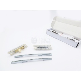 X2 Intermitentes de LED Para BMW Serie 3 E90 E91 E92 E93, 100% CANBUS Plug & Play Lente BLANCA Raya CROMADA