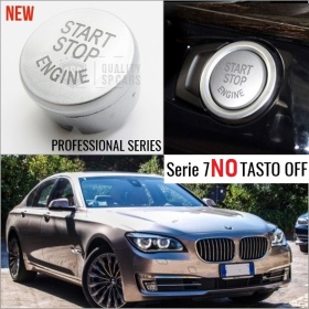 LLAVE BOTÓN DE ENCENDIDO DEL MOTOR GRIS "START STOP ENGINE" EN ABS PARA BMW SERIE 7 F01 F02 Sin Bóton OFF, ANTICHUADO NO HUELLAS