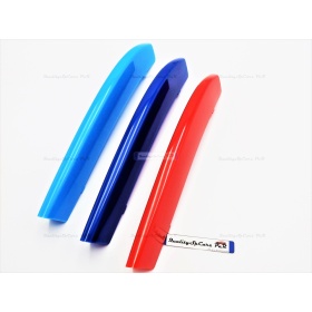 3x Grille COVER STRIPES in Colors M Sport for BMW 5 GT Series (F07) with 9 vertical grills