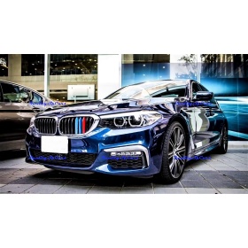 3x Rigid ABS Grille COVER for BMW 5 SERIES (G30 G31) STRIPES in M Sport Colours