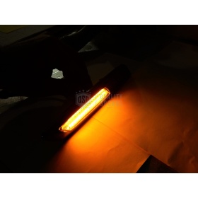 2 Blinkern-LED für BMW 3er E90 E91 E92 E93 100% CANBUS ABS-Gehäuse schwarz + Rauchglas Weiß