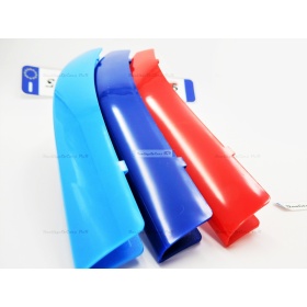 3x Rigid ABS Grille COVER for BMW 5 SERIES (G30 G31) STRIPES in M Sport Colours