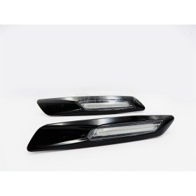 2 Side Marker 18 LEDS for BMW 5 Series E60 E61 E88 100% CANBUS no Error Black ABS Body + White Lens 2 Side Marker 18 LEDS for BMW 5 Series E60 E61 E88 100% CANBUS no Error Black ABS Body + White Lens