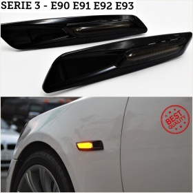 2 FULL LED Side Marker for BMW 3 Series E90 E91 E92 E93 100% CANBUS Black ABS Body + Smoking Lens 2 FULL LED Side Marker for BMW 3 Series E90 E91 E92 E93 100% CANBUS Black ABS Body + Smoking Lens