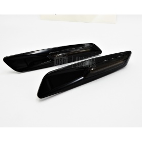 2 Intemitentes LED para BMW Serie 5 E60 E61 100% CANBUS Sin Errores Estructura en ABS Negra + Lente Negra
