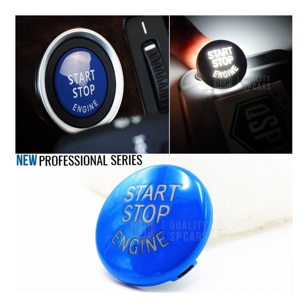 KEY ENGINE IGNITION BLUE BUTTON "START STOP ENGINE" IN ABS FOR BMW VERSIONS E, Anti-Scratches NO FOOTPRINT KEY ENGINE IGNITION BLUE BUTTON "START STOP ENGINE" IN ABS FOR BMW VERSIONS E, Anti-Scratches NO FOOTPRINT