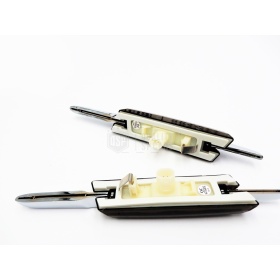 X2 Intermitentes de LED Para BMW Serie 1 E82 E81 E87 E88 100% CANBUS Plug & Play Lente NEGRA Raya CROMADA