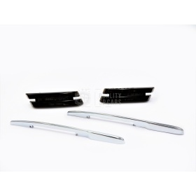 X2 Intermitentes de LED Para BMW Serie 3 E90 E91 E92 E93 100% CANBUS Plug & Play Lente NEGRA Raya CROMADA