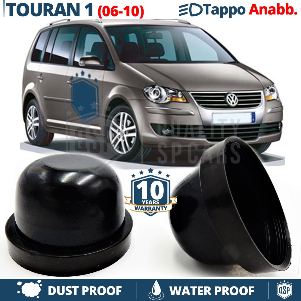 1 TAPÓN GUARDAPOLVO de faro para VW TOURAN I FACELIFT (06-10) Luces de Cruce Cubierta Bombilla para Installación Kit Led Xenon