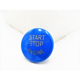 KEY ENGINE IGNITION BLUE BUTTON "START STOP ENGINE" IN ABS FOR BMW VERSIONS E, Anti-Scratches NO FOOTPRINT