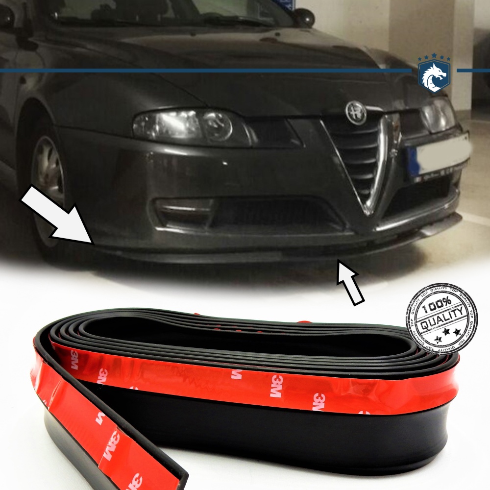 SPOILER Alerón Adhesivo PARA ALFA ROMEO GT-4C, LABIO parachoques LIP o Faldones Laterales en EPDM NEGRO flexible SPOILER Alerón Adhesivo PARA ALFA ROMEO GT-4C, LABIO parachoques LIP o Faldones Laterales en EPDM NEGRO flexible