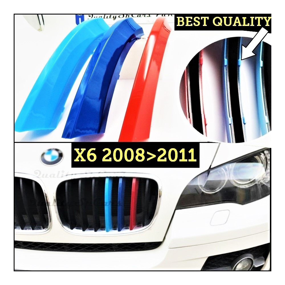 3x RIÑONES REJILLA en colores M Sport para BMW X6 (E71) PRE Facelift 2008-2011 en ABS 3x RIÑONES REJILLA en colores M Sport para BMW X6 (E71) PRE Facelift 2008-2011 en ABS