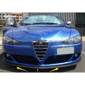 SPOILER Alerón Adhesivo PARA ALFA ROMEO 147-155, LABIO parachoques LIP o Faldones Laterales en EPDM NEGRO flexible