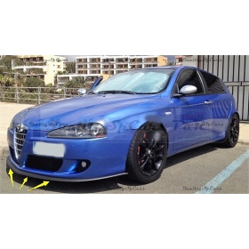 SPOILER Alerón Adhesivo PARA ALFA ROMEO 147-155, LABIO parachoques LIP o Faldones Laterales en EPDM NEGRO flexible