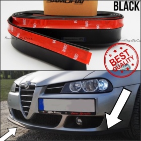 SPOILER Alerón Adhesivo PARA ALFA ROMEO 156, LABIO parachoques LIP o Faldones Laterales en EPDM NEGRO flexible
