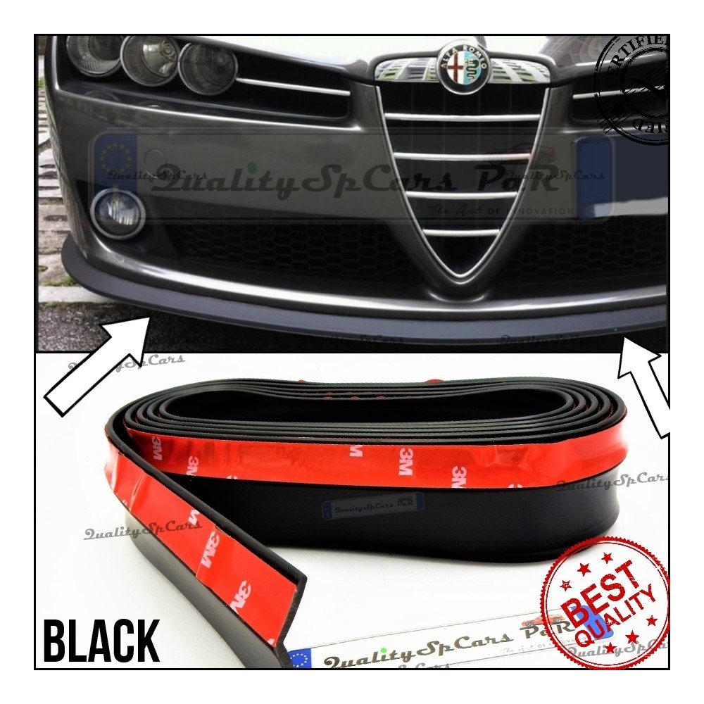 SPOILER Alerón Adhesivo PARA ALFA ROMEO SPIDER-159-BRERA, LABIO parachoques LIP o Faldones Laterales en EPDM NEGRO flexible SPOILER Alerón Adhesivo PARA ALFA ROMEO SPIDER-159-BRERA, LABIO parachoques LIP o Faldones Laterales en EPDM NEGRO flexible