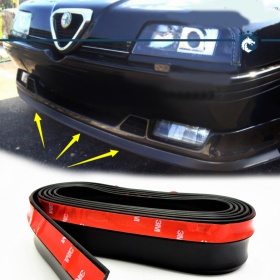 SPOILER Alerón Adhesivo PARA ALFA ROMEO 164-166, LABIO parachoques LIP o Faldones Laterales en EPDM NEGRO flexible