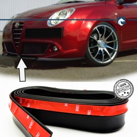 SPOILER Alerón Adhesivo PARA ALFA ROMEO GIULIETTA-MITO, LABIO parachoques LIP o Faldones Laterales en EPDM NEGRO flexible