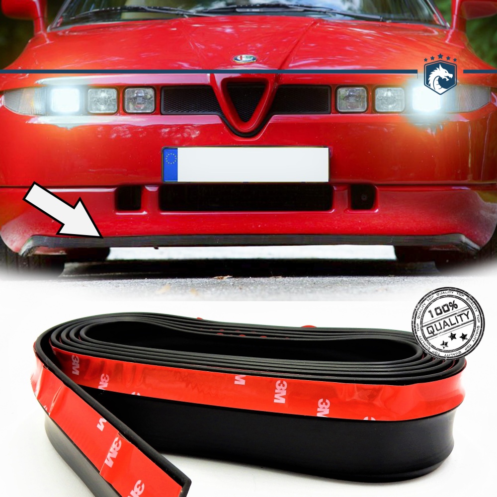 SPOILER Alerón Adhesivo PARA ALFA ROMEO 33/75-RZ/SZ, LABIO parachoques LIP o Faldones Laterales en EPDM NEGRO flexible SPOILER Alerón Adhesivo PARA ALFA ROMEO 33/75-RZ/SZ, LABIO parachoques LIP o Faldones Laterales en EPDM NEGRO flexible