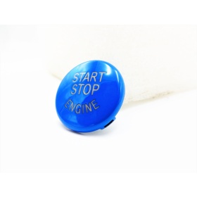 KEY ENGINE IGNITION BLUE BUTTON "START STOP ENGINE" IN ABS FOR BMW VERSIONS E, Anti-Scratches NO FOOTPRINT
