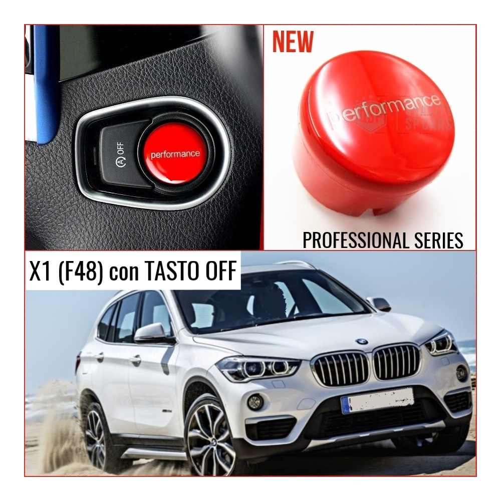 LLAVE BOTÓN DE ENCENDIDO DEL MOTOR ROJO "PERFORMANCE" EN ABS PARA BMW SERIE X1 ( F48) con Bóton OFF, ANTICHUADO NO HUELLAS LLAVE BOTÓN DE ENCENDIDO DEL MOTOR ROJO "PERFORMANCE" EN ABS PARA BMW SERIE X1 ( F48) con Bóton OFF, ANTICHUADO NO HUELLAS