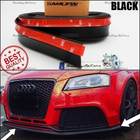 SPOILER Alerón Adhesivo PARA AUDI A3 8L-8P, LABIO parachoques LIP o Faldones Laterales en EPDM NEGRO flexible