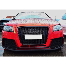 SPOILER Alerón Adhesivo PARA AUDI A3 8L-8P, LABIO parachoques LIP o Faldones Laterales en EPDM NEGRO flexible