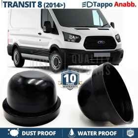 1 SCHEINWERFER Abdeckkappe Abdeckung ABS für FORD TRANSIT MK8 (2014-) Abblendlicht Kit Led xenon Umbau Ersatz