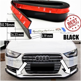 SPOILER Alerón Adhesivo PARA AUDI A4-A5, LABIO parachoques LIP o Faldones Laterales en EPDM NEGRO flexible