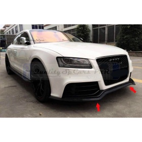 SPOILER Alerón Adhesivo PARA AUDI A5 8T, LABIO parachoques LIP o Faldones Laterales en EPDM NEGRO flexible