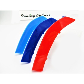 3x Grille COVER STRIPES in Colors M Sport for BMW 3 Series Coupe/ Convertible (E92 E93) FACELIFT 2009-2012