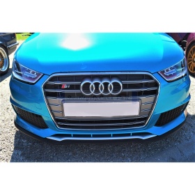 SPOILER Alerón Adhesivo PARA AUDI A1-A2, LABIO parachoques LIP o Faldones Laterales en EPDM NEGRO flexible